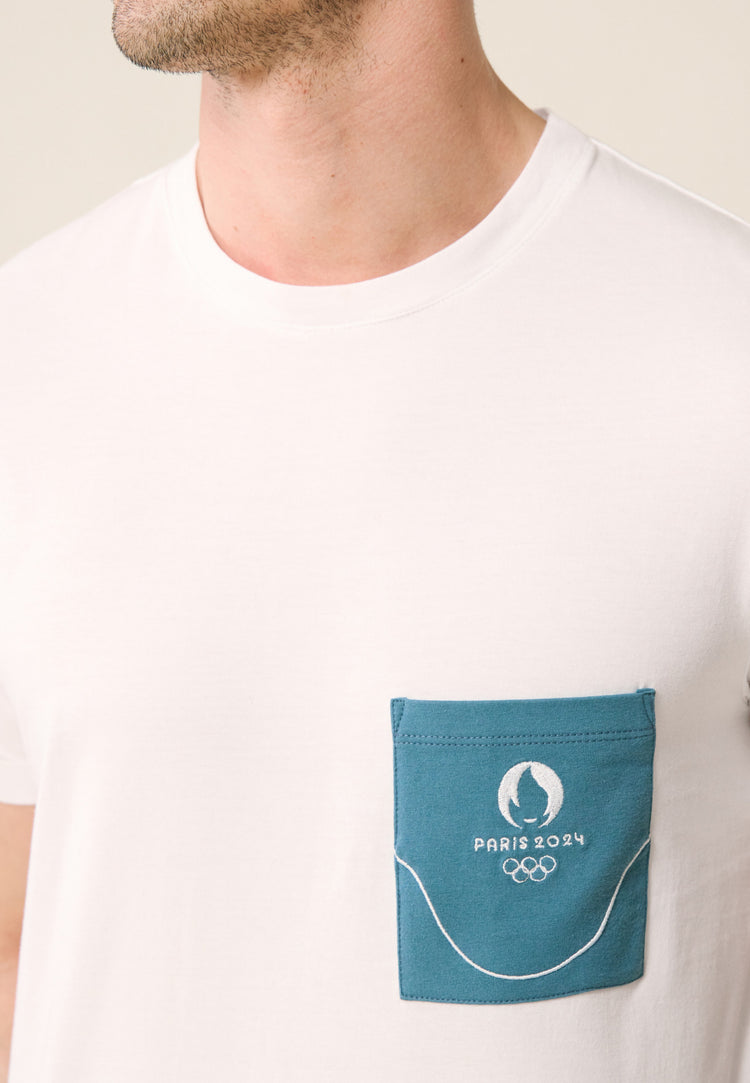 T-shirt col rond en coton bio - Le Slip Français - 2