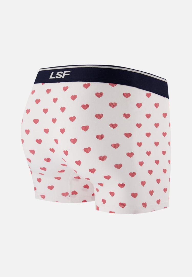 Boxer à coeur rouge en coton - Marius Petit Coeur Rouge Cerise - Le Slip Français - 7