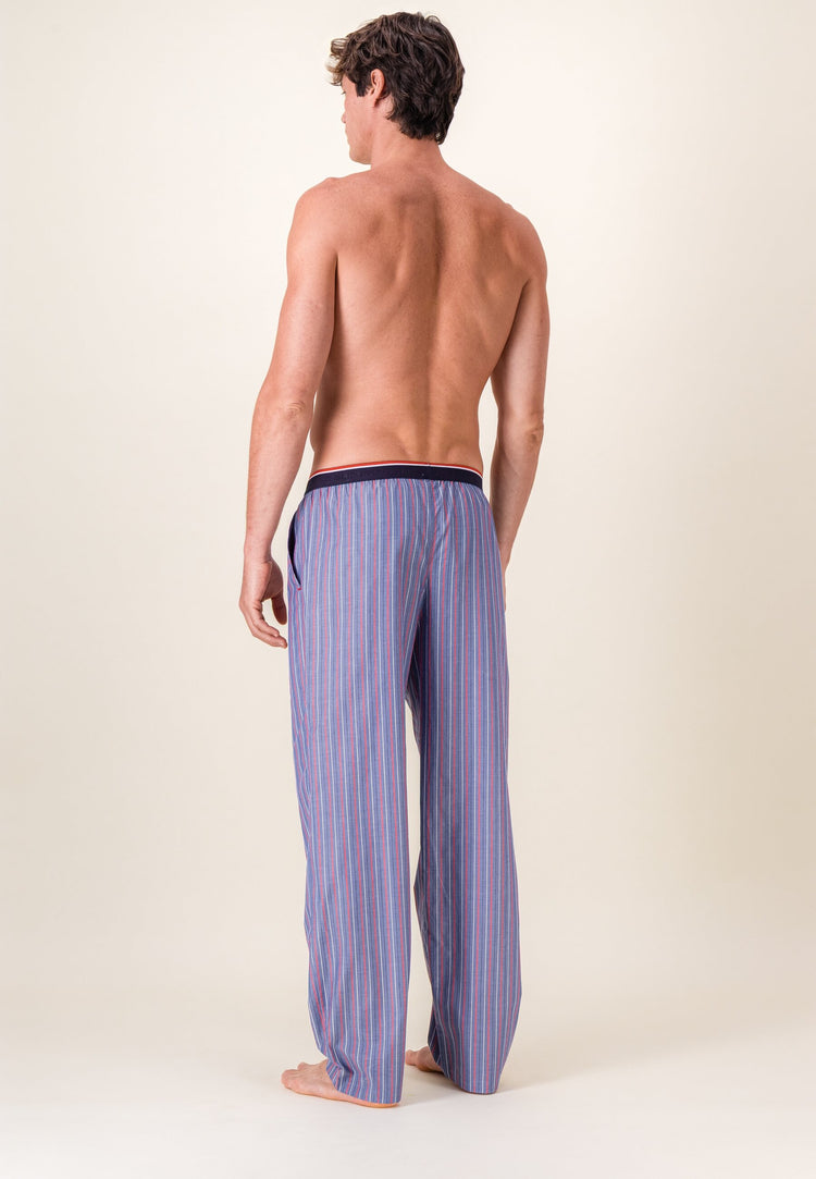 Bas de pyjama long à motif rayure en coton - Bastien Tricolores - Le Slip Français - 4