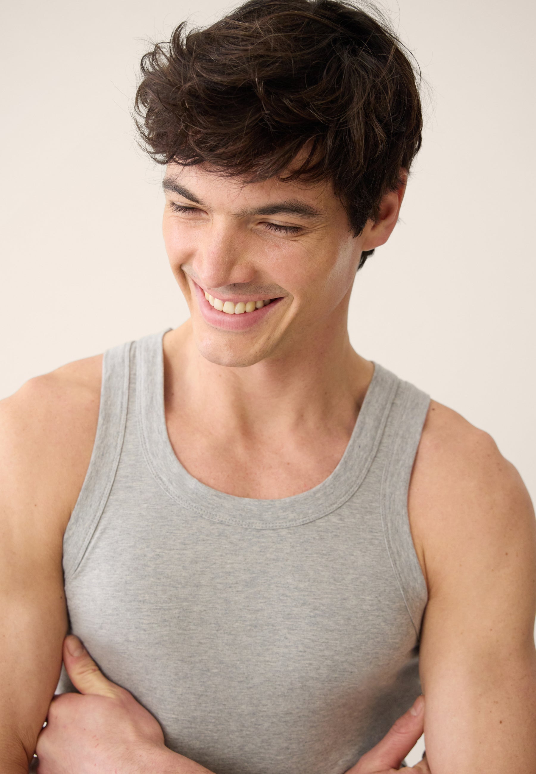 Débardeur homme gris en coton - Fulminant Gris Chine - Le Slip Français -  2