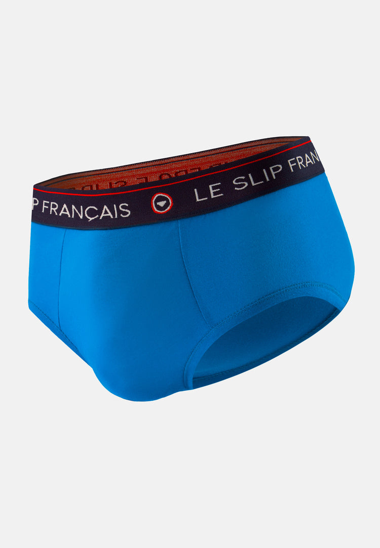 Slip en coton - Intrépide Bleu Turquoise - Le Slip Français - 1