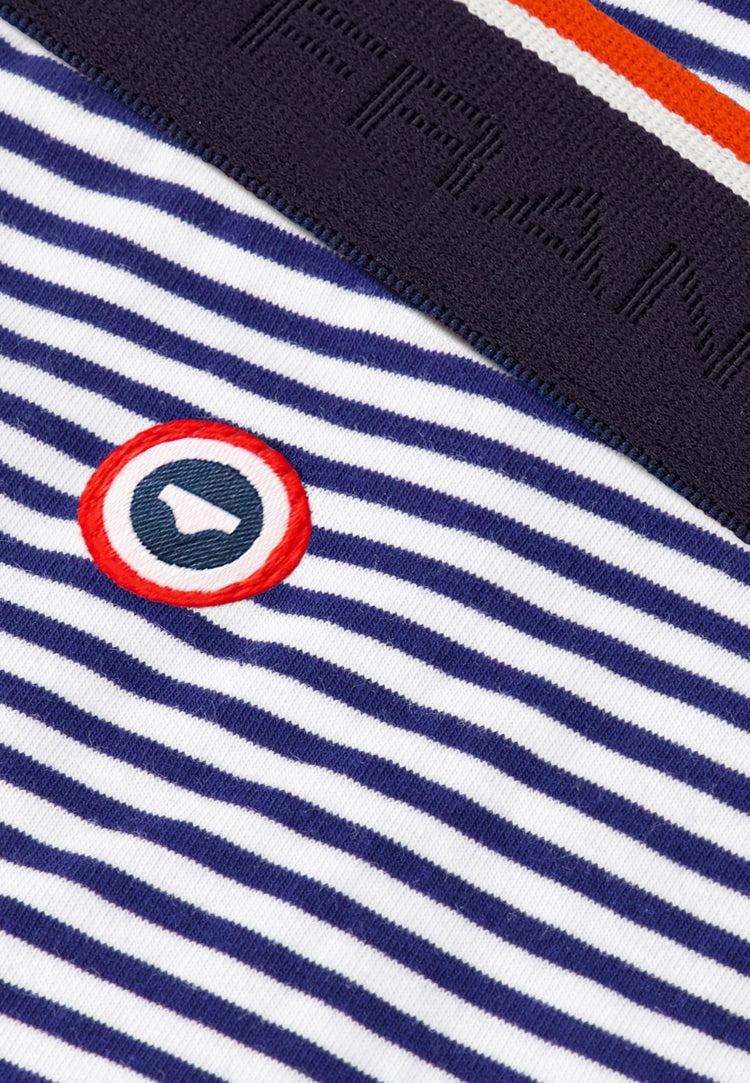 Boxer marinière bleu en coton - Marius Mariniere Bleu - Le Slip Français - 4