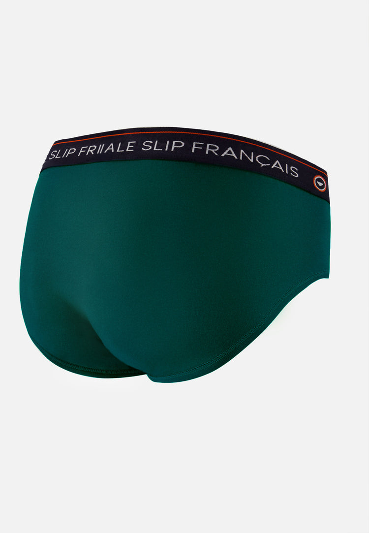 Slip vert sapin en coton - Intrepide Vert Sapin Porte Bonheur - Le Slip Français - 6
