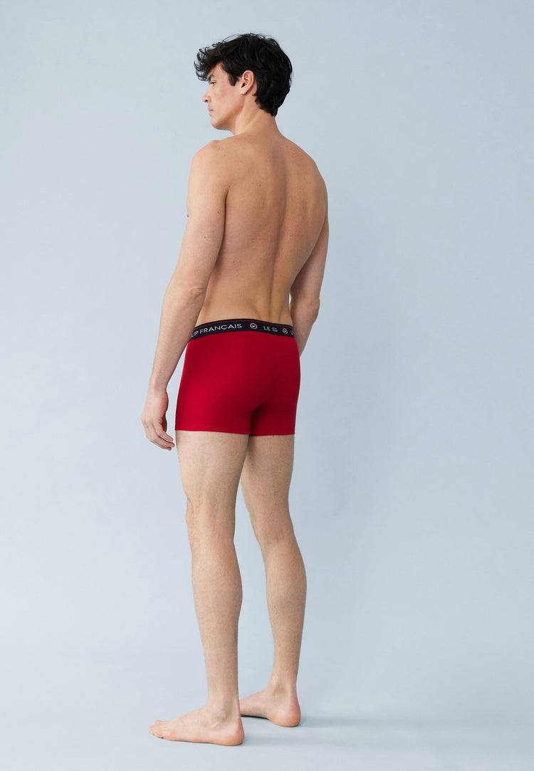 Boxer rouge en coton - Redoutable Rouge Beau Paquet - Le Slip Français - 5