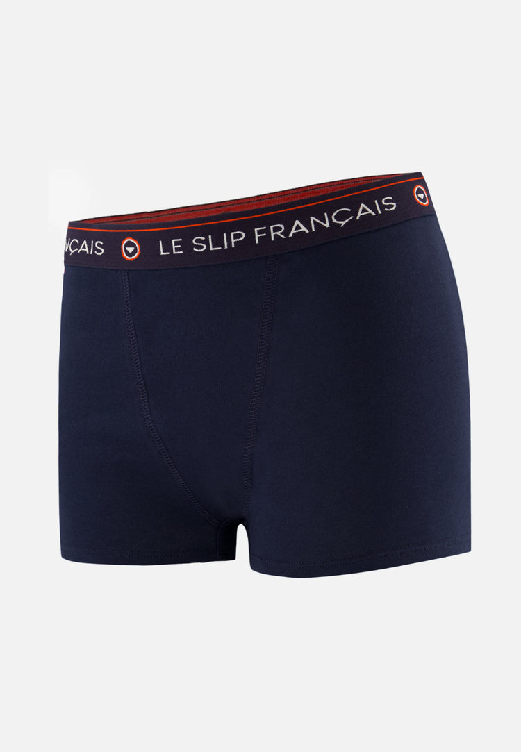 Culotte Boxer en coton - Fougueuse Marine - Le Slip Français - 1