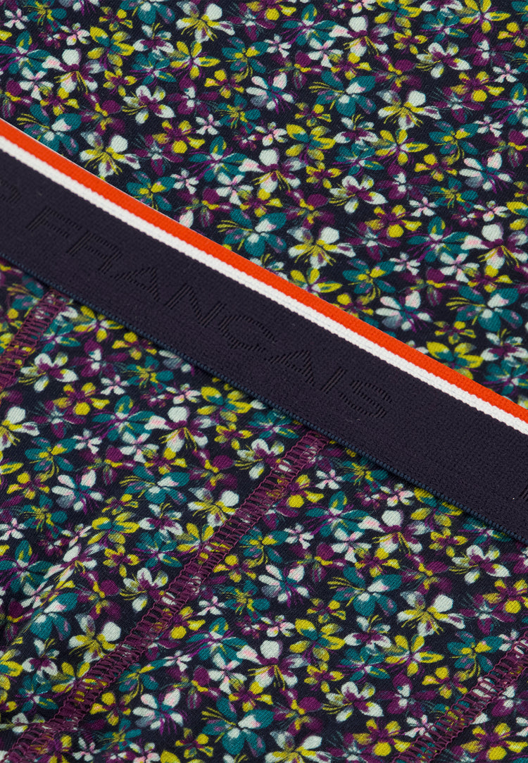 Boxer à motif bloom bleu canard en coton - Marius Bloom Bleu Canard - Le Slip Français - 7