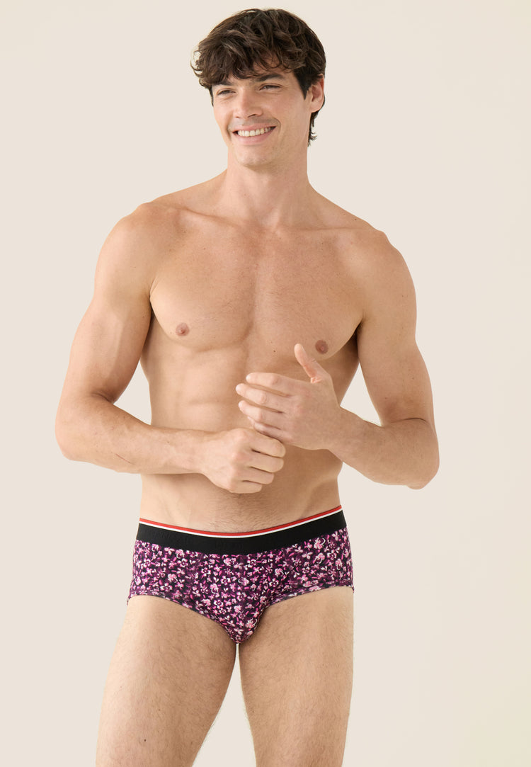 Slip en coton - Terrible Hibiscus Prune - Le Slip Français - 6