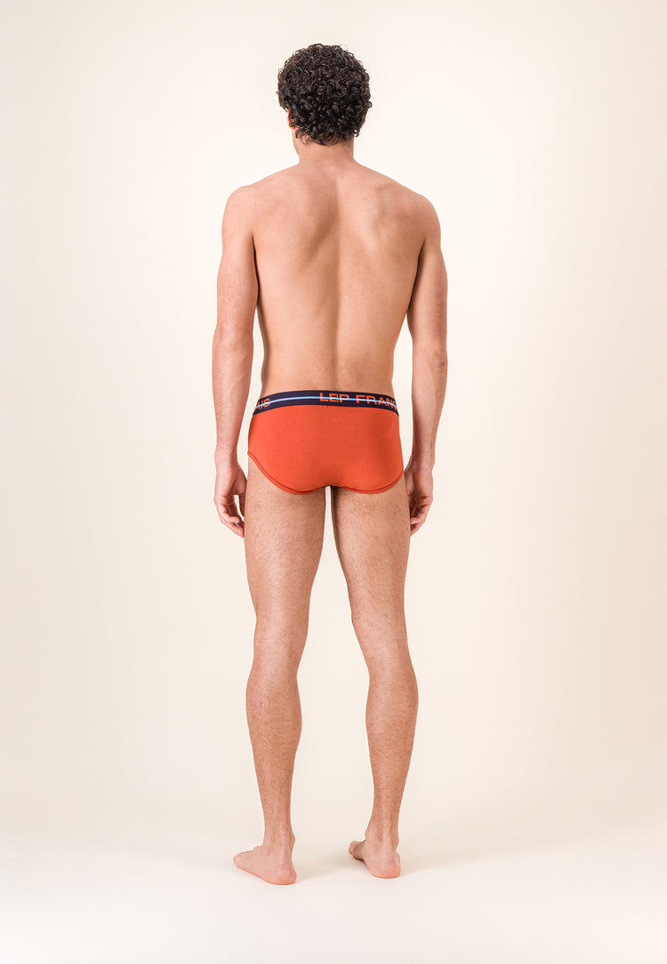 Slip rouge en coton - Intrépide Rouge Brique - Le Slip Français - 3