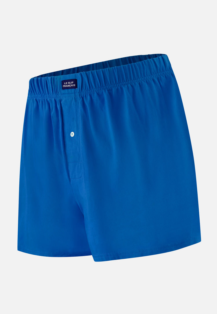 Caleçon en jersey souple en coton - Fredo Bleu Turquoise - Le Slip Français - 1