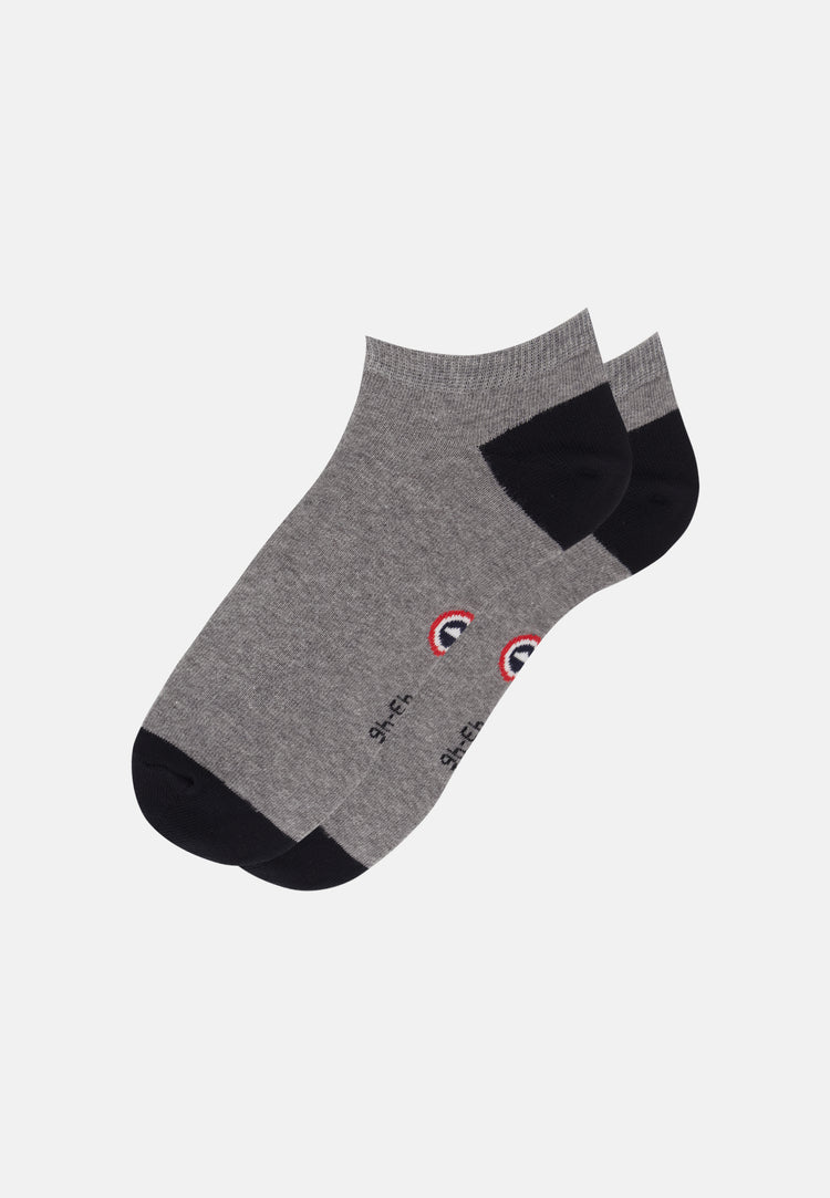 Chaussettes basses gris et noires - Tonnerre Gris Anthracite/Noir - Le Slip Français - 1