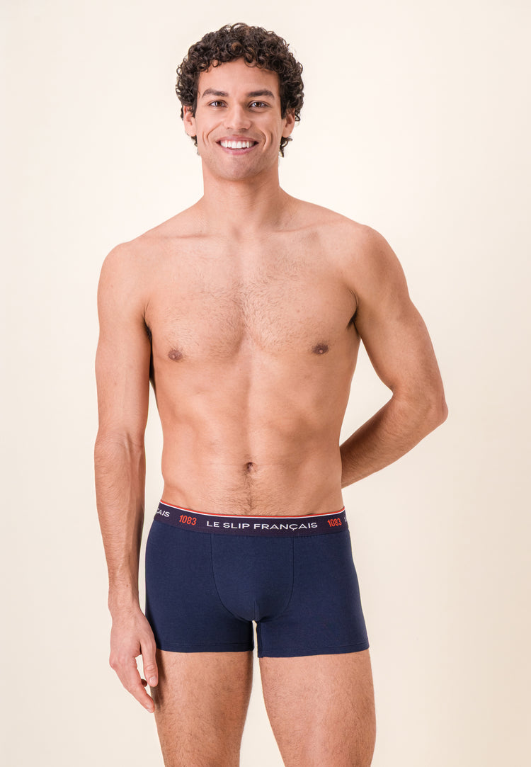 Boxer bleu marine en coton bio - Redoutable Marine - Collab 1083 - Le Slip Français - 5