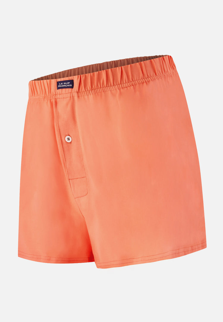 Caleçon rose en jersey de coton - Fredo Rose Pêche - Le Slip Français - 1