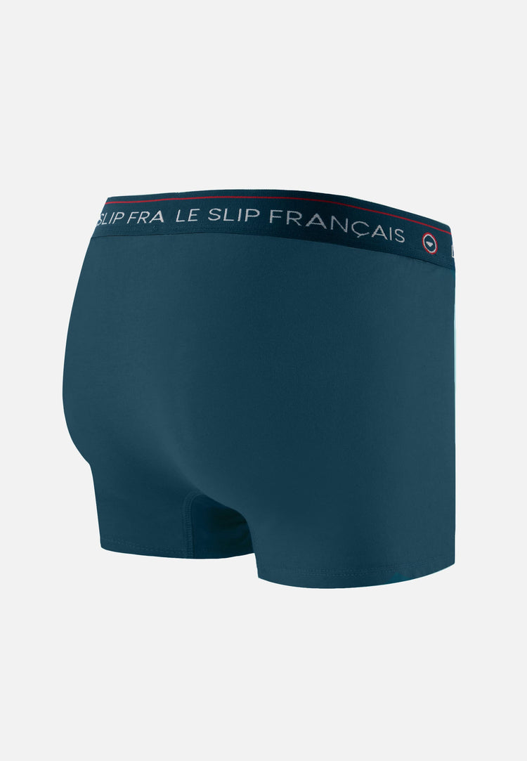 Boxer bleu en coton - Redoutable Bleu Canard - Le Slip Français - 6