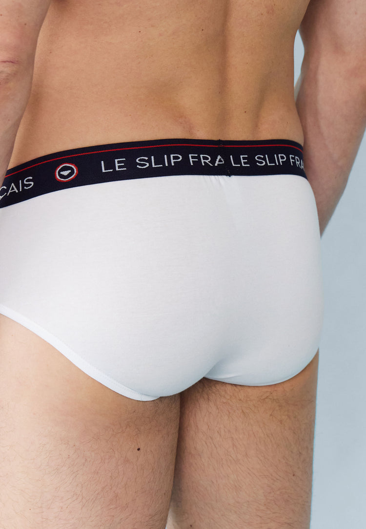 Slip blanc en coton - Intrépide Blanc Bûche de Noël - Le Slip Français - 5