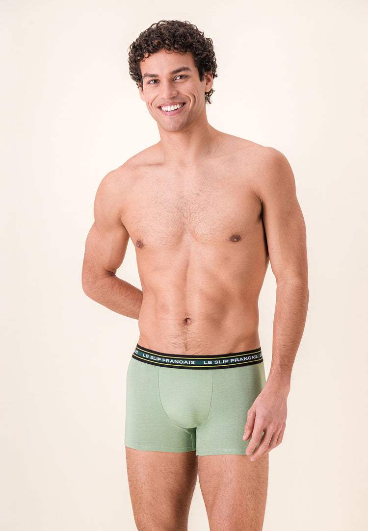 Boxer vert en coton - Redoutable Vert Sauge - Le Slip Français - 2