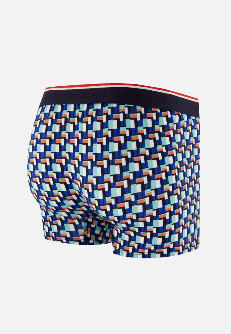 Boxer vert à motif corbusier en coton - Marius Corbusier Vert Azur - Le Slip Français - 6