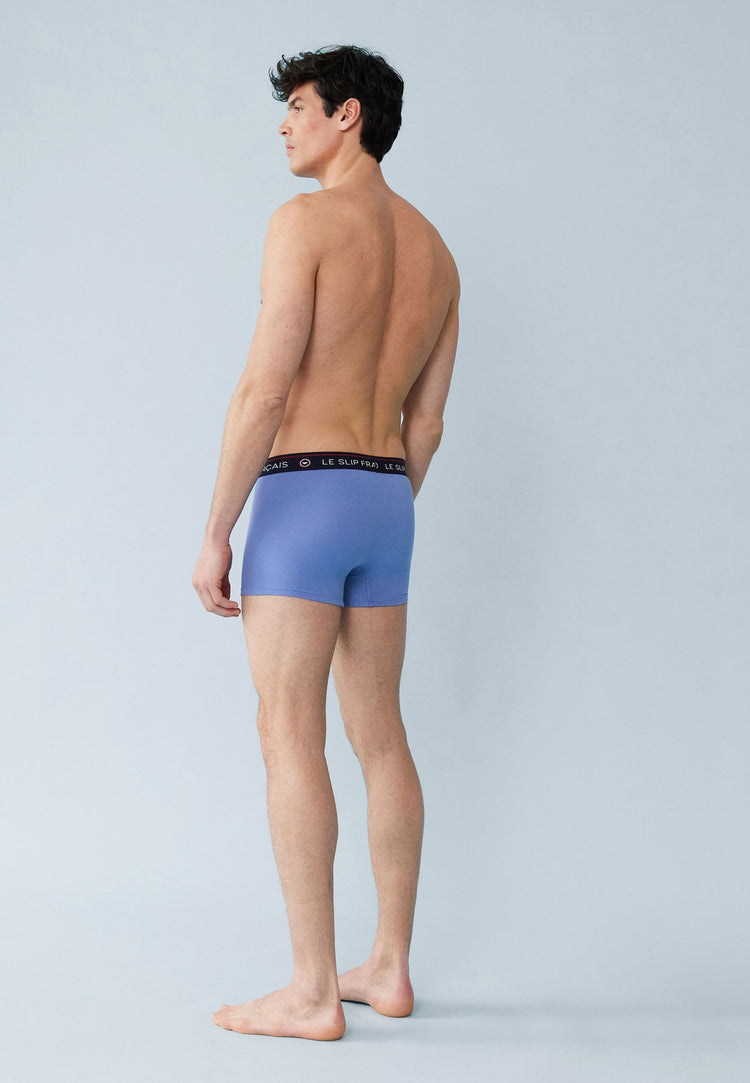 Boxer bleu en coton - Redoutable Bleu Jean - Le Slip Français - 3