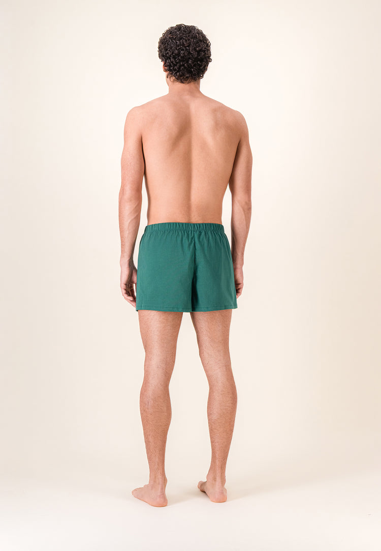 Caleçon vert en jersey de coton - Fredo Vert Forêt - Le Slip Français - 3