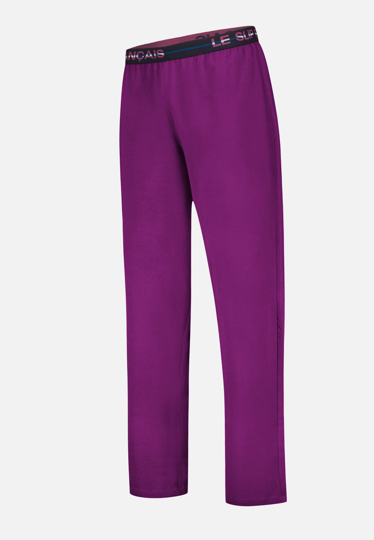 Bas de pyjama long violet en coton - Indomptable Violet Profond - Le Slip Français - 5