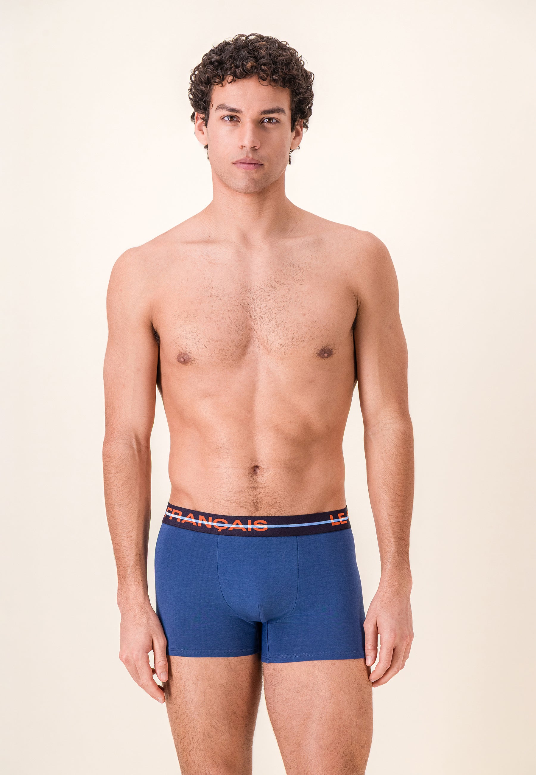 Boxer bleu en coton - Redoutable Bleu Acier - Le Slip Français -  2