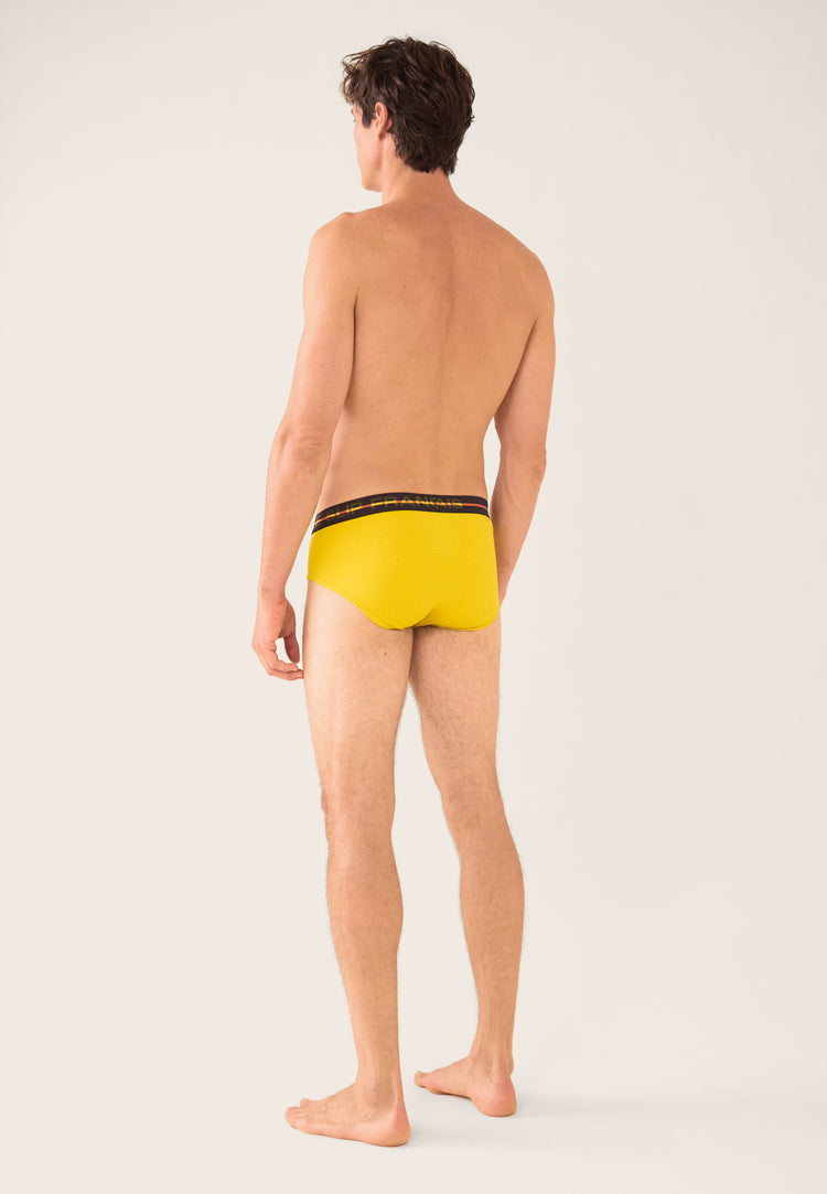 Slip jaune en coton - Intrépide Jaune Citron - Le Slip Français - 3