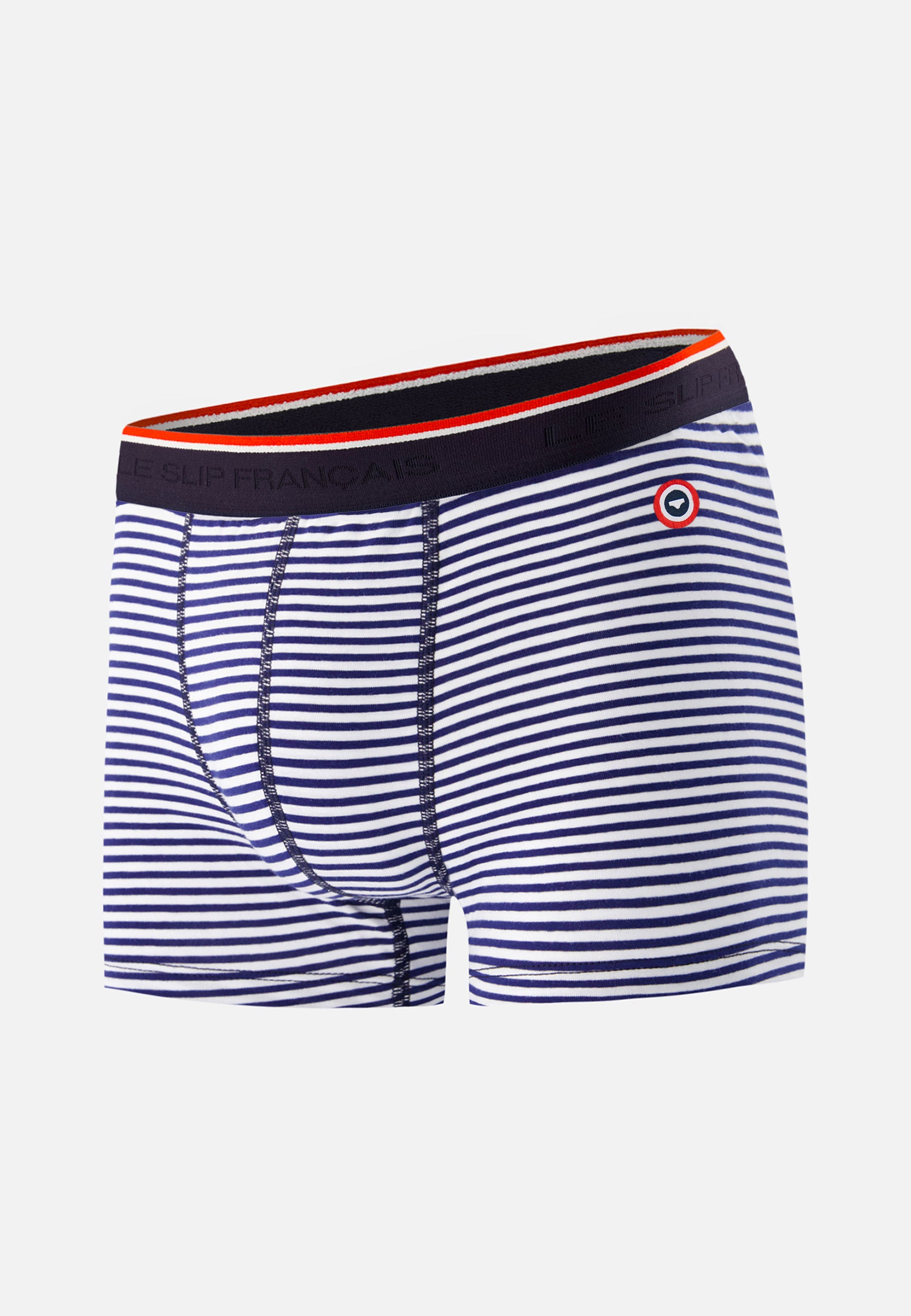 Boxer marinière bleu en coton - Marius Mariniere Bleu - Le Slip Français -  1