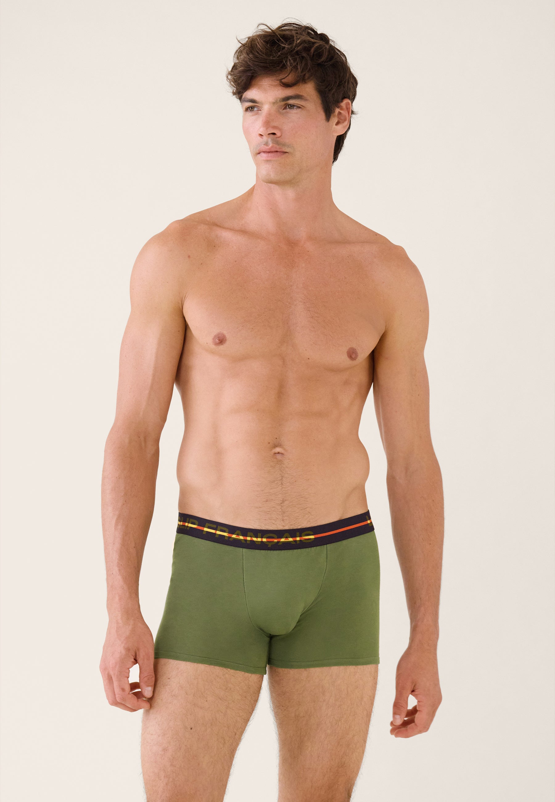 Boxer vert en coton - Redoutable Kaki Veronese - Le Slip Français -  2