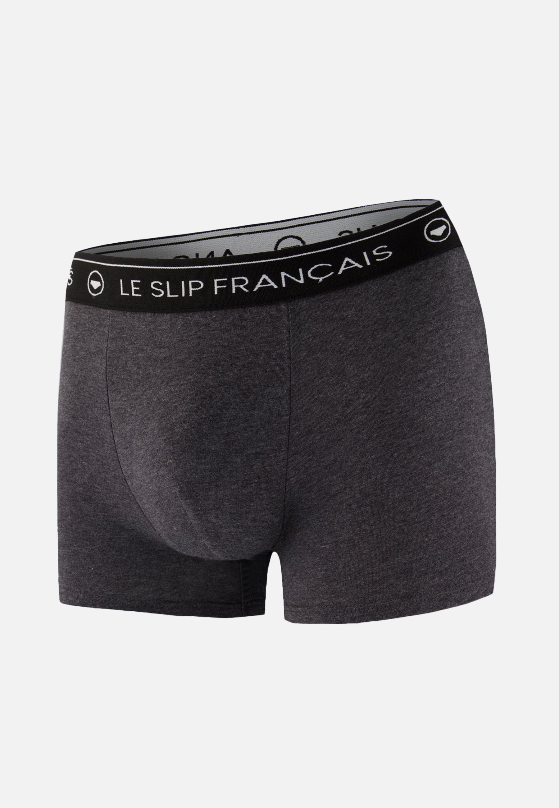 Boxer gris en coton - Redoutable Gris Anthracite - Le Slip Français -  1