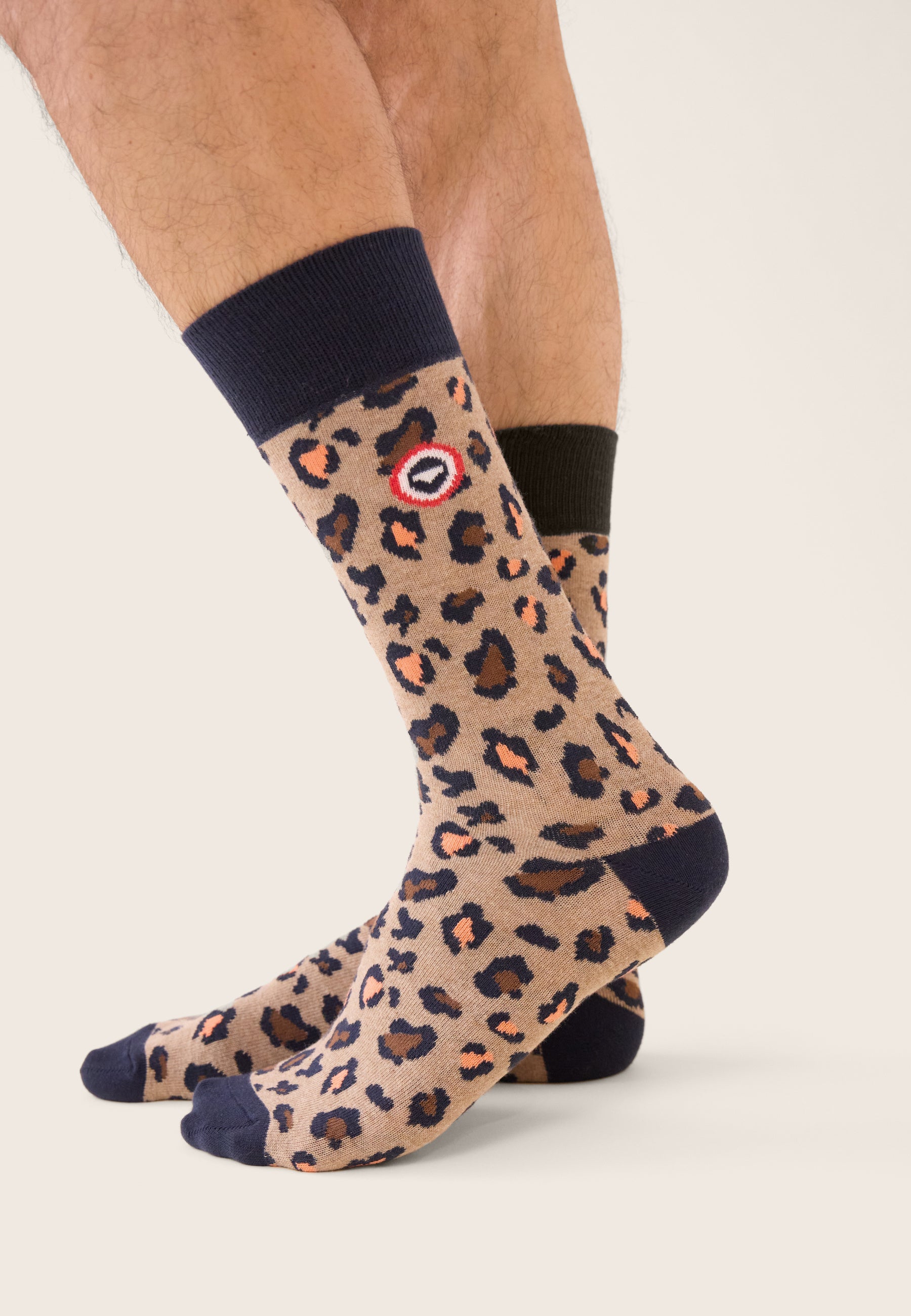 Chaussettes mi-hautes à motifs léopard - Lucas Léopard - Le Slip Français -  2