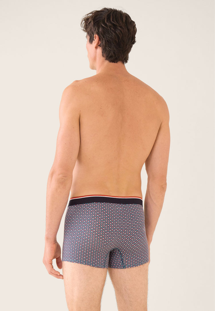 Boxer vert à motif cercle en coton - Marius Cercle Vert D'Eau - Le Slip Français - 3