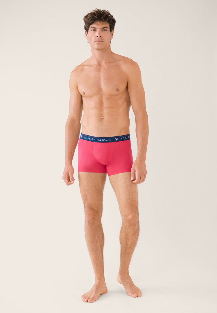 Boxer rose en coton - Redoutable Rose Cerise - Le Slip Français - 5