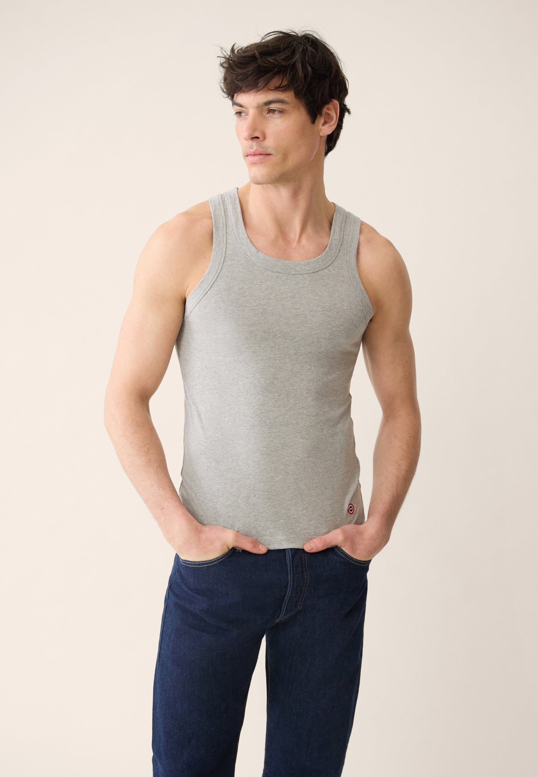 Débardeur en coton - Débardeur Fulminant Gris Chine - Le Slip Français -  2