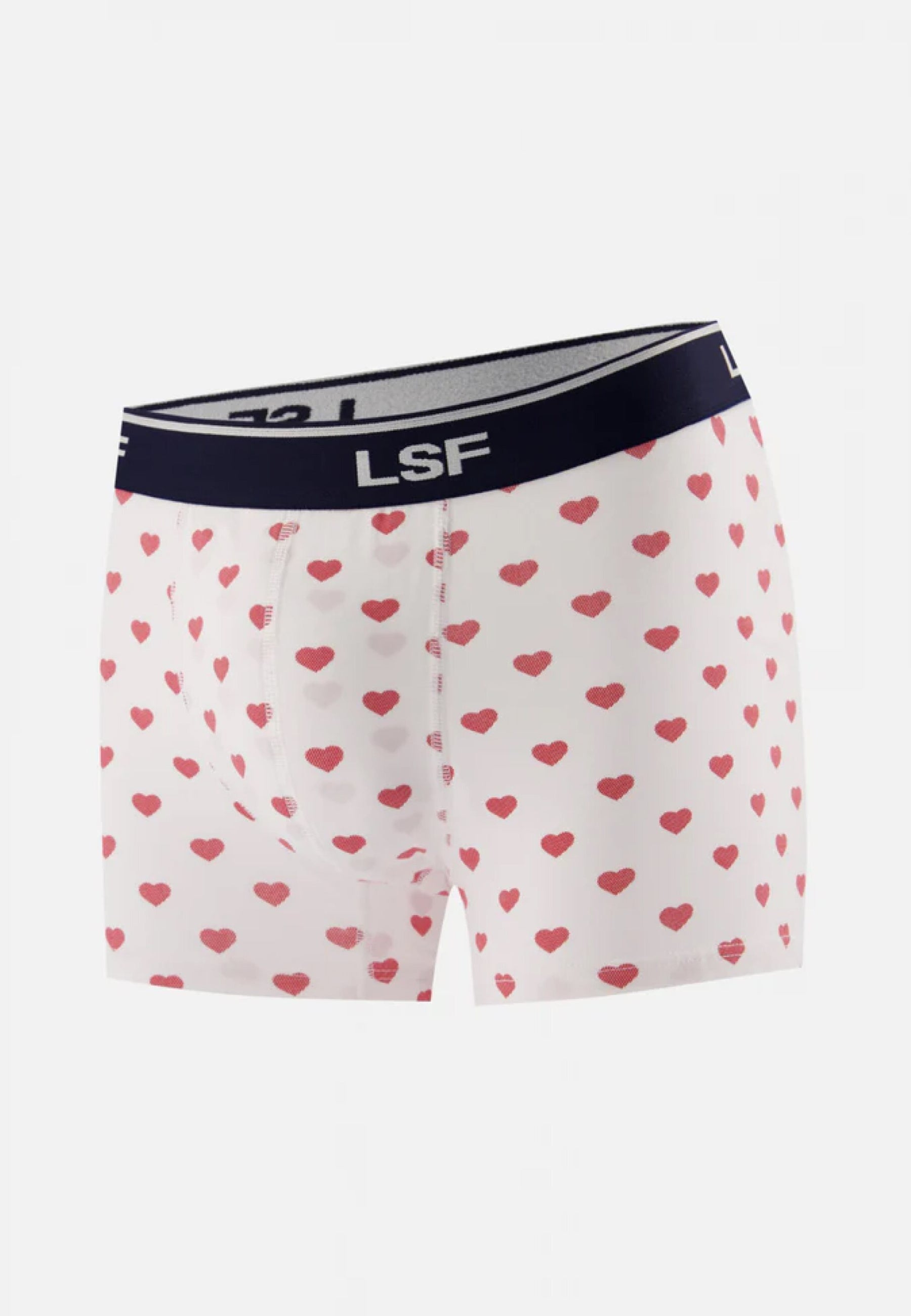 Boxer à coeur rouge en coton - Marius Petit Coeur Rouge Cerise - Le Slip Français -  1