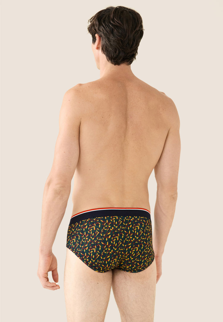 Slip vert sapin à motif gavotte - Terrible Gavotte Vert Sapin - Le Slip Français - 3