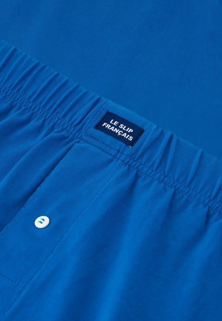 Caleçon en jersey souple en coton - Fredo Bleu Turquoise - Le Slip Français - 4