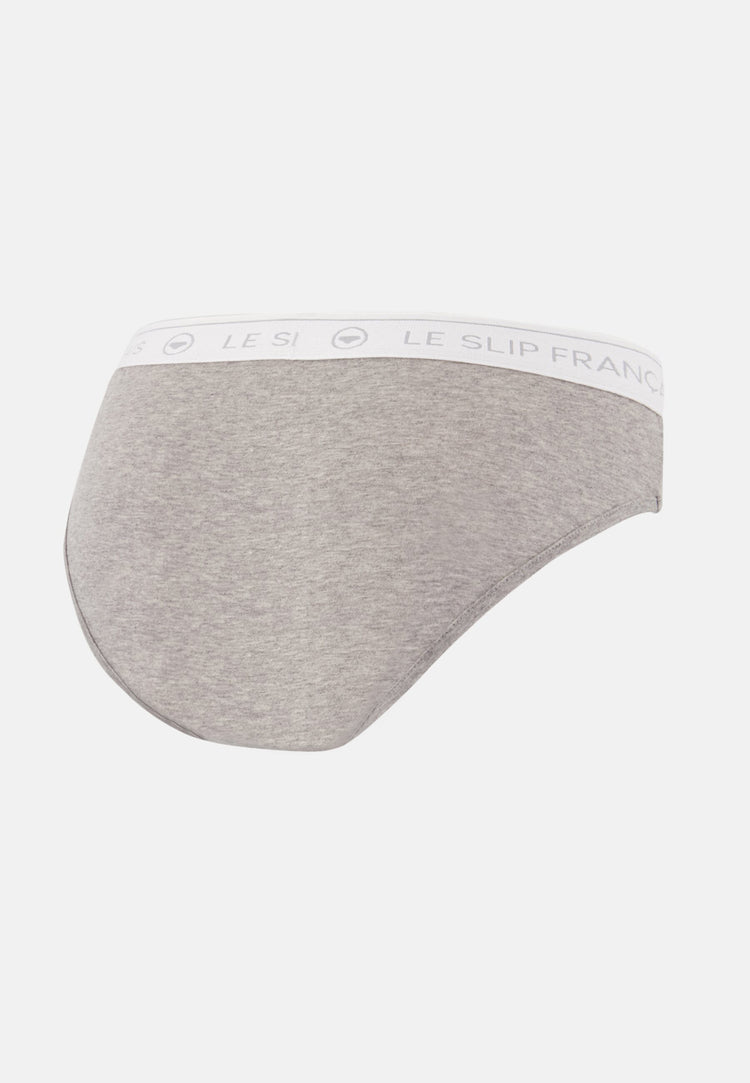 Culotte taille haute grise en coton - Rieuse Gris Chine - Le Slip Français - 6