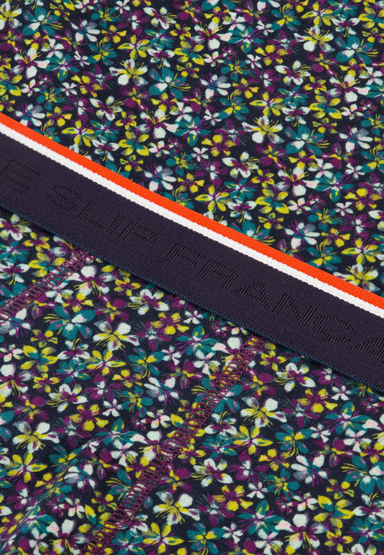 Slip à motif bloom bleu canard en coton - Terrible Bloom Bleu Canard - Le Slip Français - 5