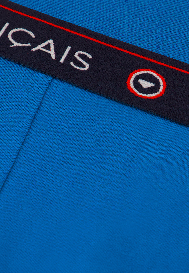 Boxer long en coton - Redoutable Long Bleu Turquoise - Le Slip Français - 6
