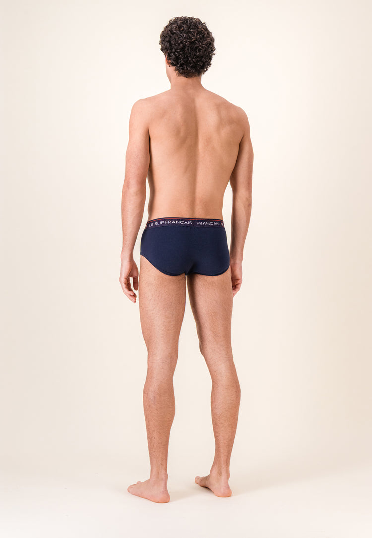 Slip bleu marine en coton - Intrépide Marine Lsf - Le Slip Français - 4
