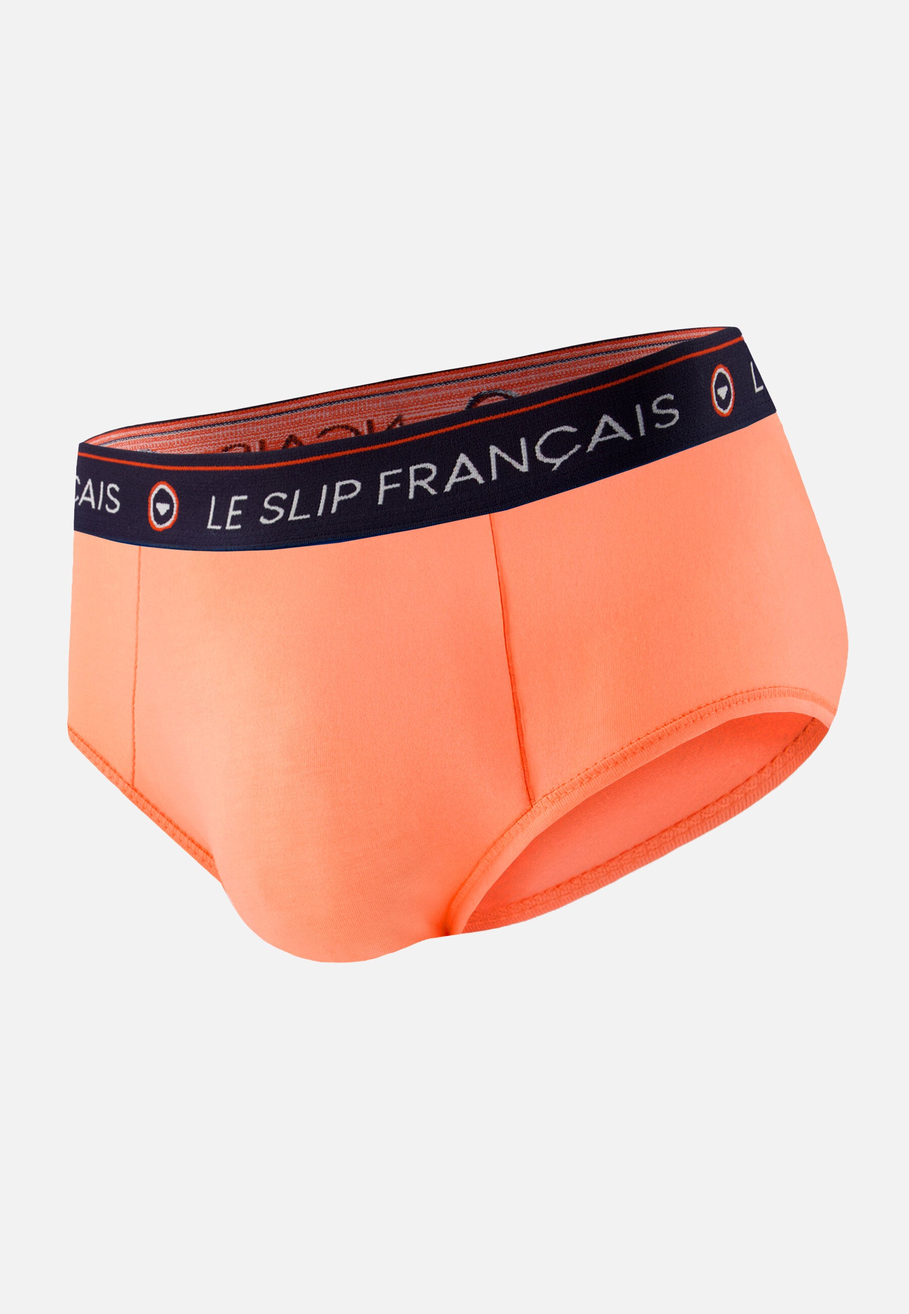 Slip rose en coton - Intrépide Rose Pêche - Le Slip Français -  1