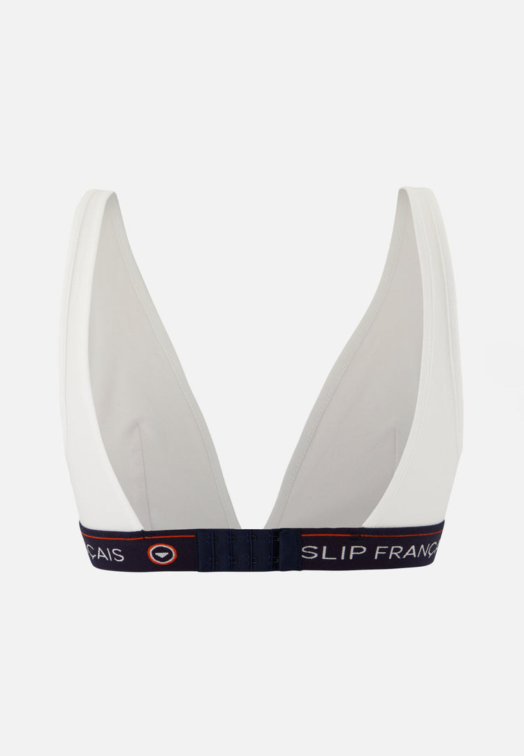 Soutien-gorge triangle sans armature blanche en coton - Séduisante Blanc - Le Slip Français - 6