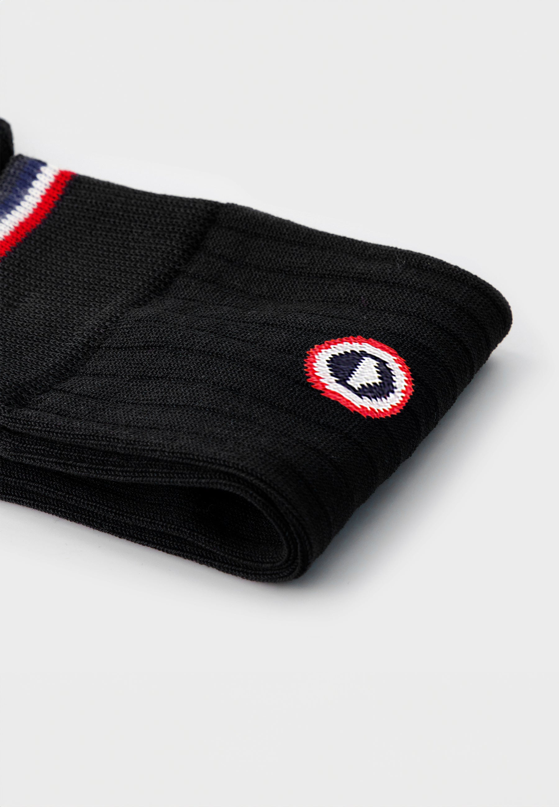 Chaussettes mi-hautes noires en fil d'Écosse - Nessy Noir - Le Slip Français -  2