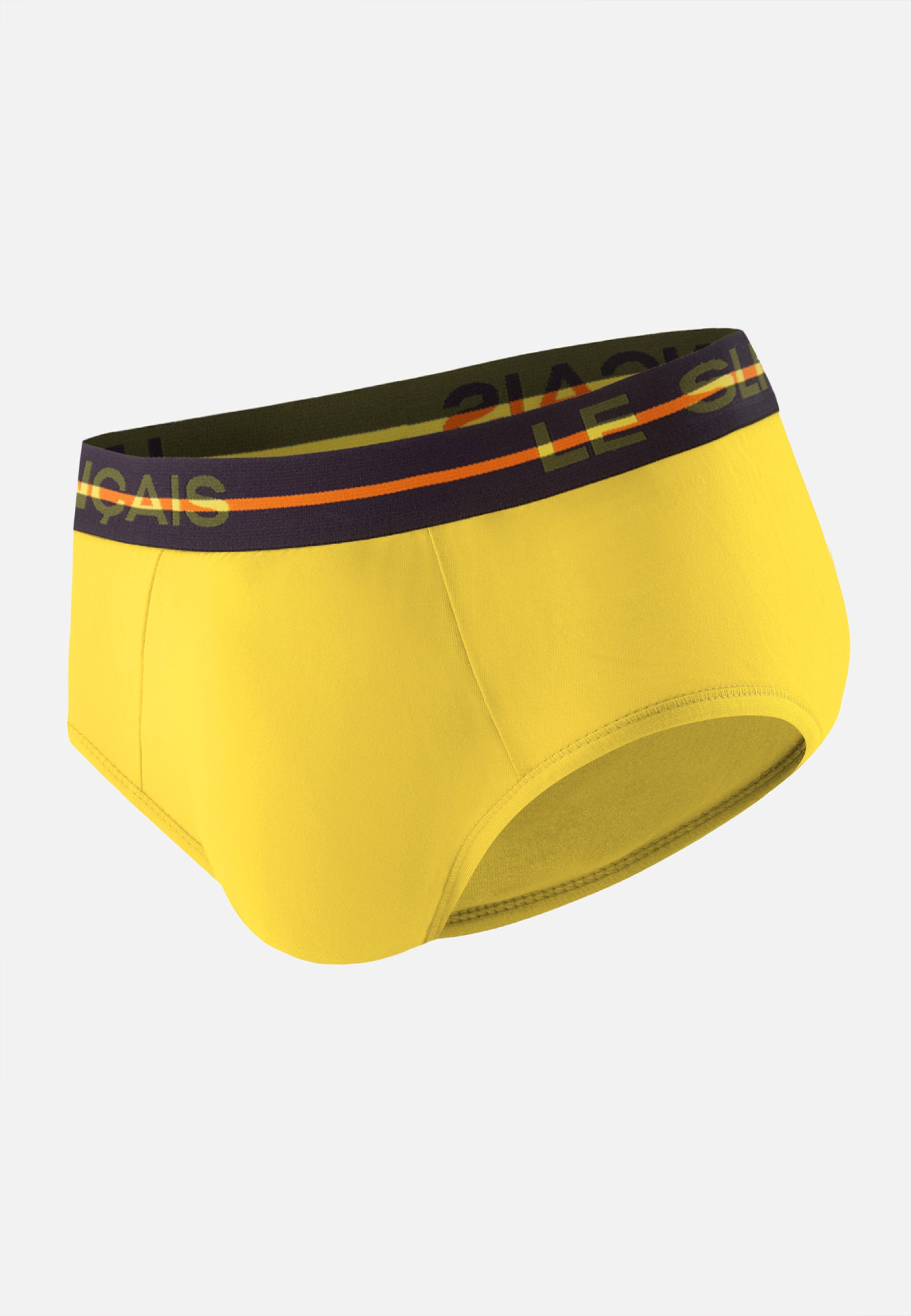 Slip jaune en coton - Intrépide Jaune Citron - Le Slip Français -  1