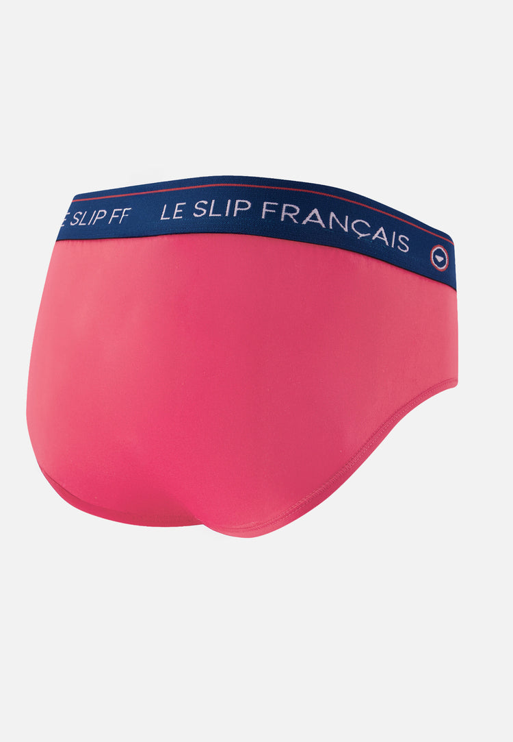 Slip rose en coton - Intrépide Rose Cerise - Le Slip Français - 5