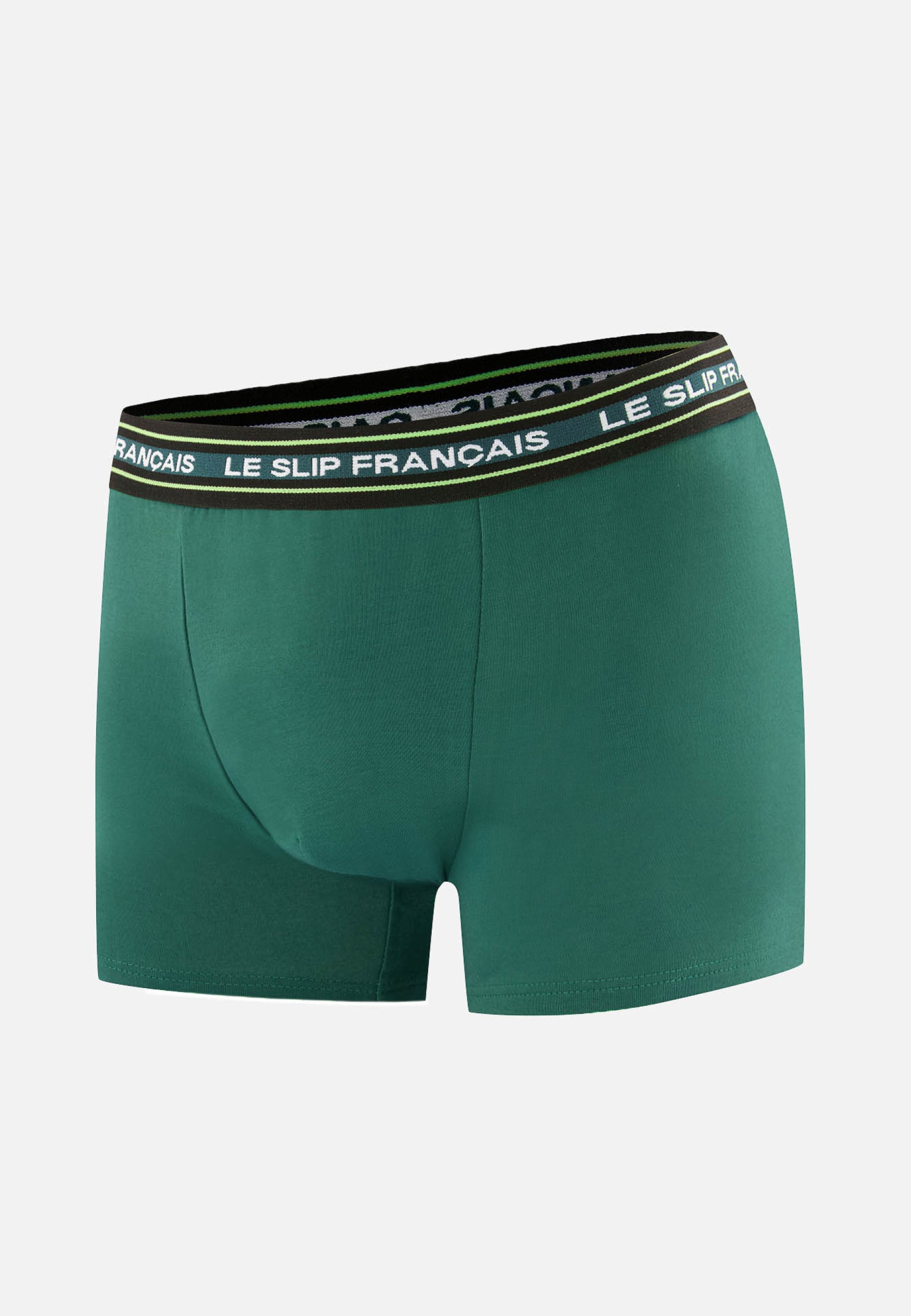 Boxer vert en coton - Redoutable Vert Forêt - Le Slip Français -  1