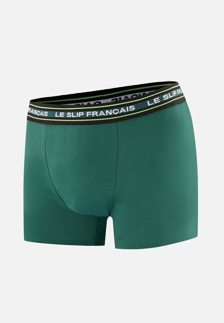 Boxer vert en coton - Redoutable Vert Forêt - Le Slip Français - 1