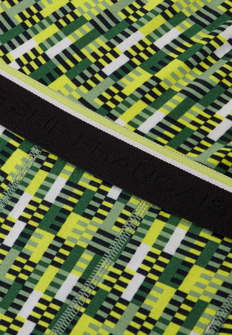 Boxer à motif entrelaces jaune anis en coton - Marius Entrelaces Jaune Anis - Le Slip Français - 4