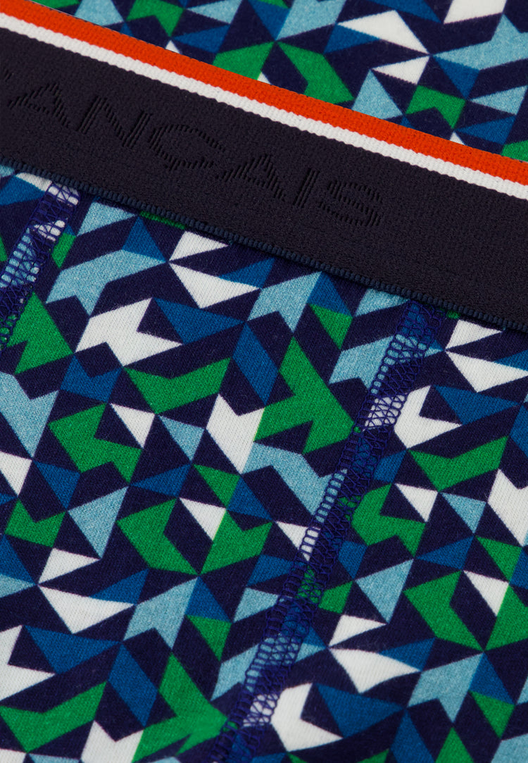 Boxer en coton - Marius Mosaique Indigo - Le Slip Français - 5