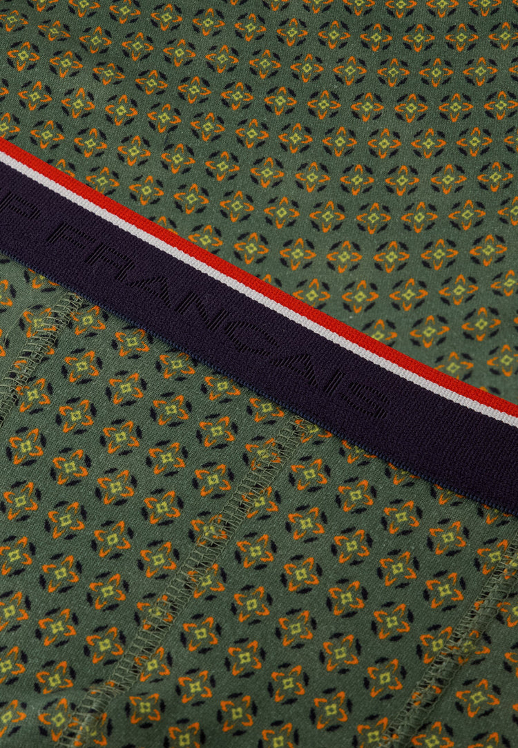 Boxer vert à motif ornement en coton - Marius Ornement Veronese - Le Slip Français - 5