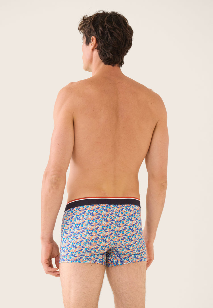 Boxer bleu à motif confetti en coton - Marius Confetti Bleu Nautique - Le Slip Français - 3